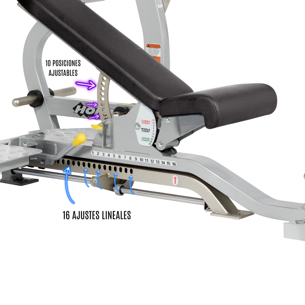 Hoist Banco olímpico de 3 posiciones/ 3-way olympic bench CF-2179-B