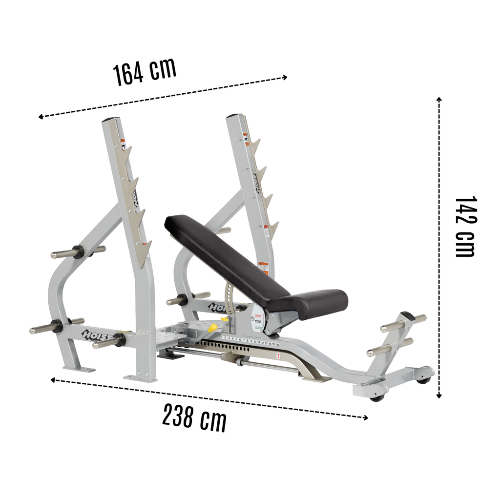 Hoist Banco olímpico de 3 posiciones/ 3-way olympic bench CF-2179-B