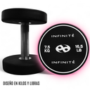 Infinité Par de Mancuernas Redonda Uretano 7.5 Kg/ Pair Dumbbell Round 16.5 LB IF-MU7