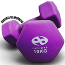 Infinité Par de Mancuernas de Neopreno 10kg IF-MN10