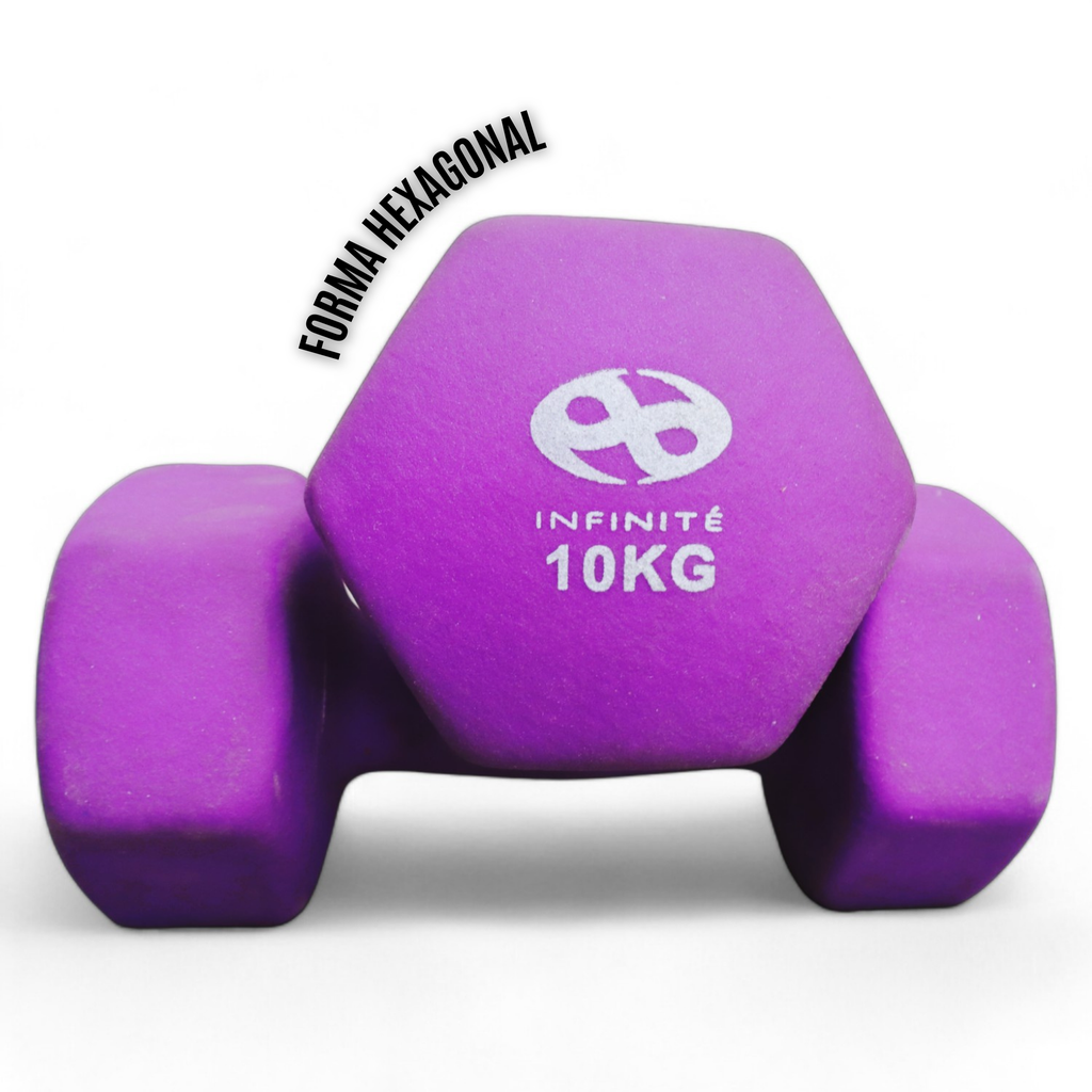 Infinité Par de Mancuernas de Neopreno 10kg IF-MN10