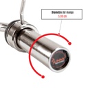 SUNNY HEALTH & FITNESS 48 OLYMPIC SUPER CURL BAR WITH RING COLLARS  SF-OB-48