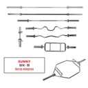 SUNNY HEALTH & FITNESS 48 OLYMPIC SUPER CURL BAR WITH RING COLLARS  SF-OB-48