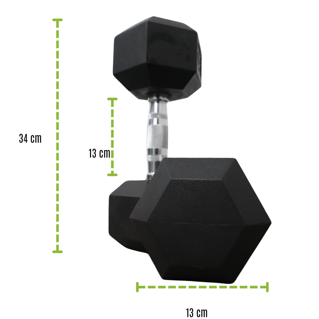 Infinité Mancuerna Hexagonal Goma de alta Resistencia Par 30 Lb IF-HL30
