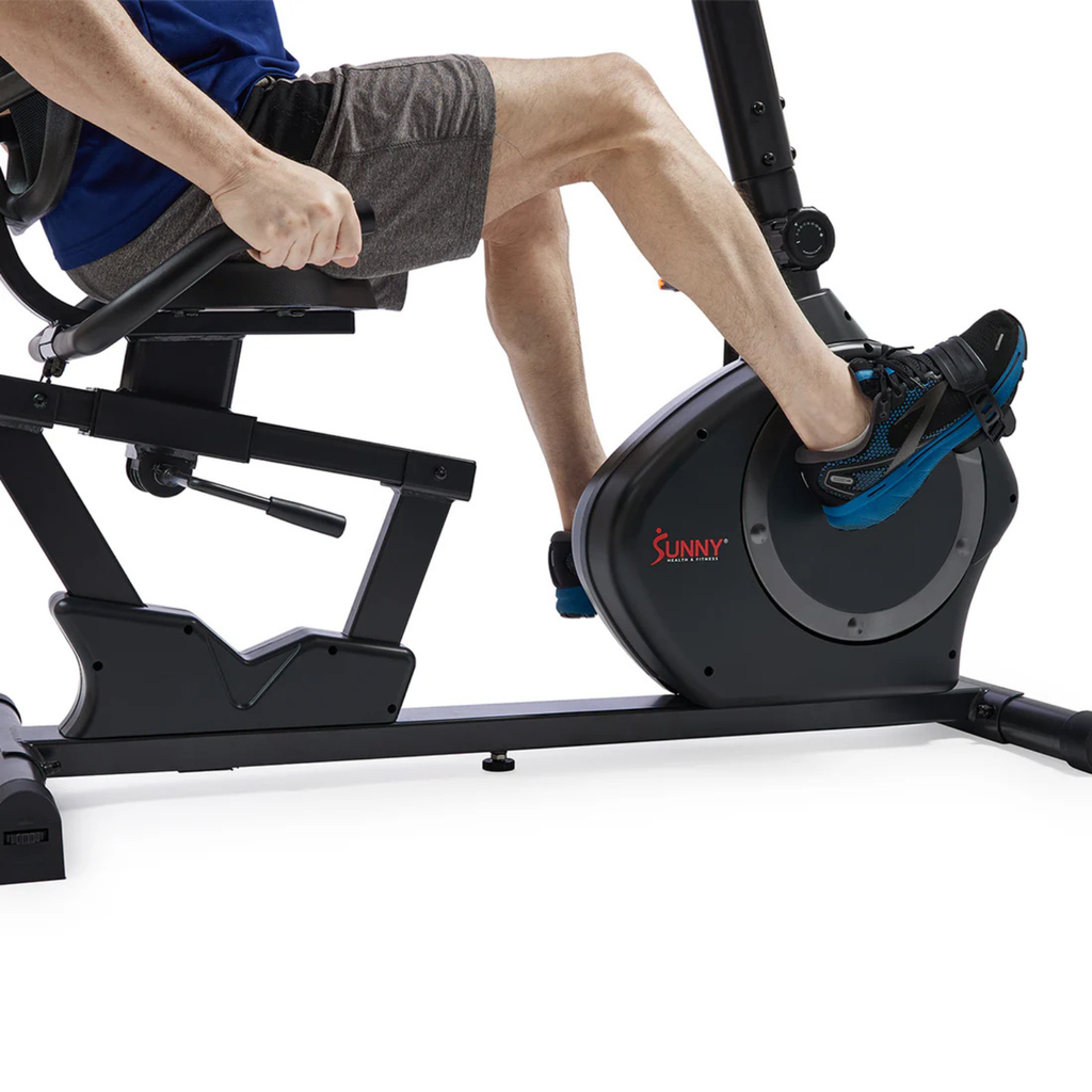 Sunny Bicicleta reclinada magnética inteligente, resistente, capacidad de peso de 350 lb SF-RB424002