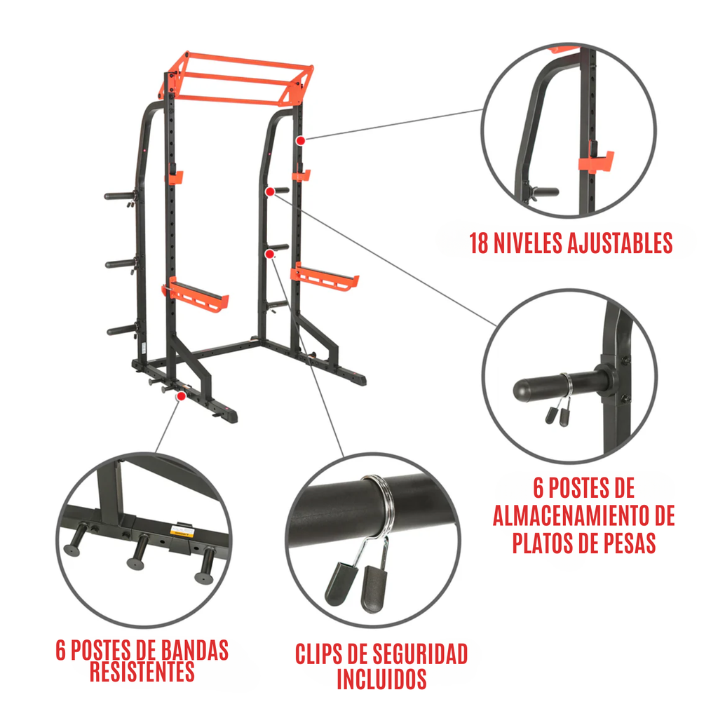 Sunny health & fitness Power zone/ Media jaula de potencia SF-XF9933