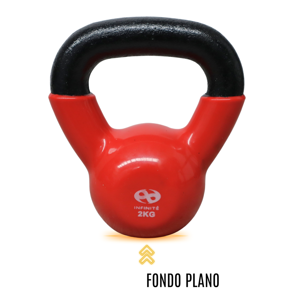 Infinité Pesa Rusa Kettlebell de Acero Cubierta de Vinil 2Kg (IF-K2)