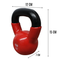 Infinité Pesa Rusa Kettlebell de Acero Cubierta de Vinil 2Kg (IF-K2)