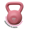Infinité Pesa Rusa Plástica 4kg Rosa Kettlebell IF-PRP4K-P