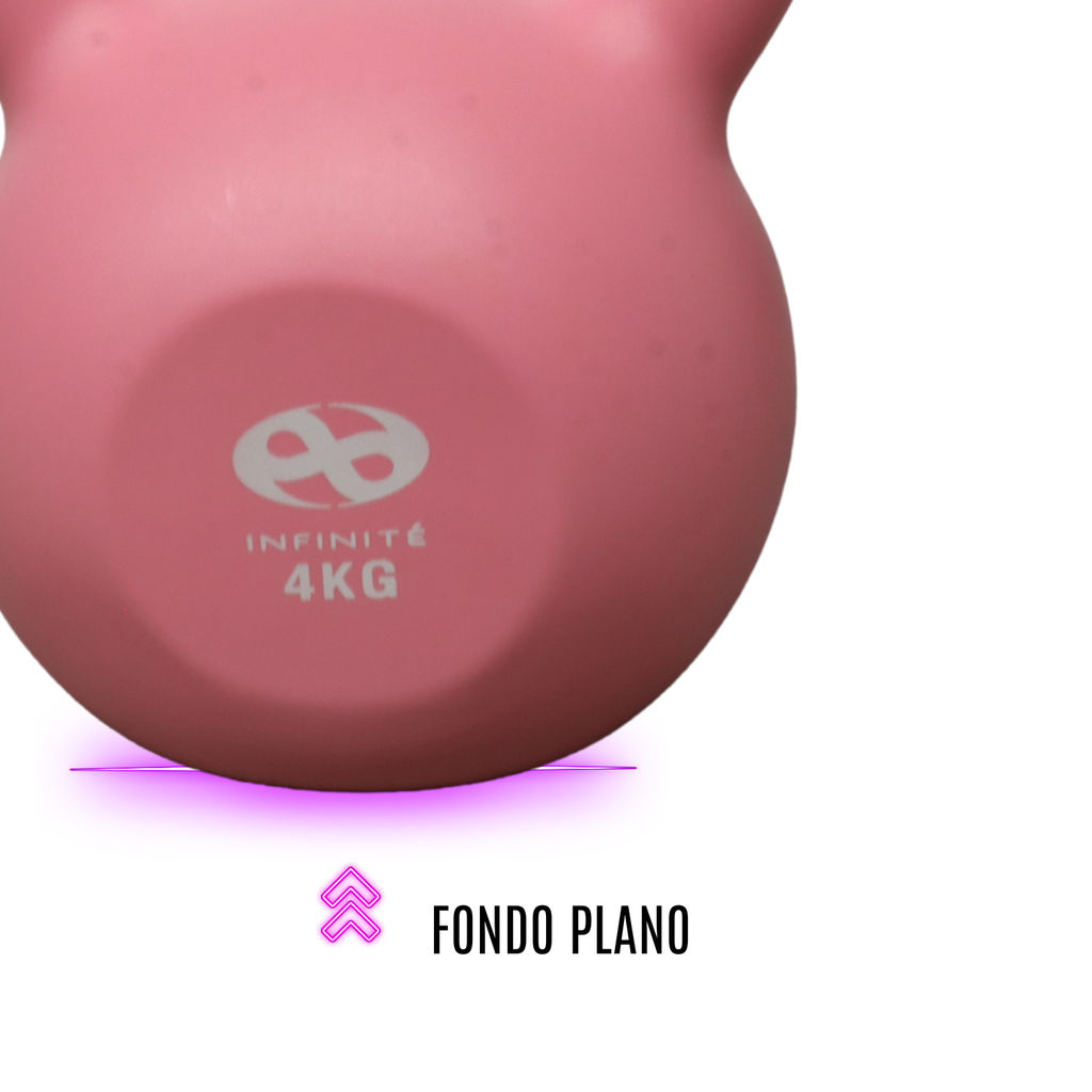 Infinité Pesa Rusa Plástica 4kg Rosa Kettlebell IF-PRP4K-P