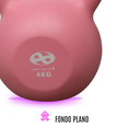 Infinité Pesa Rusa Plástica 4kg Rosa Kettlebell IF-PRP4K-P