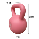 Infinité Pesa Rusa Plástica 4kg Rosa Kettlebell IF-PRP4K-P