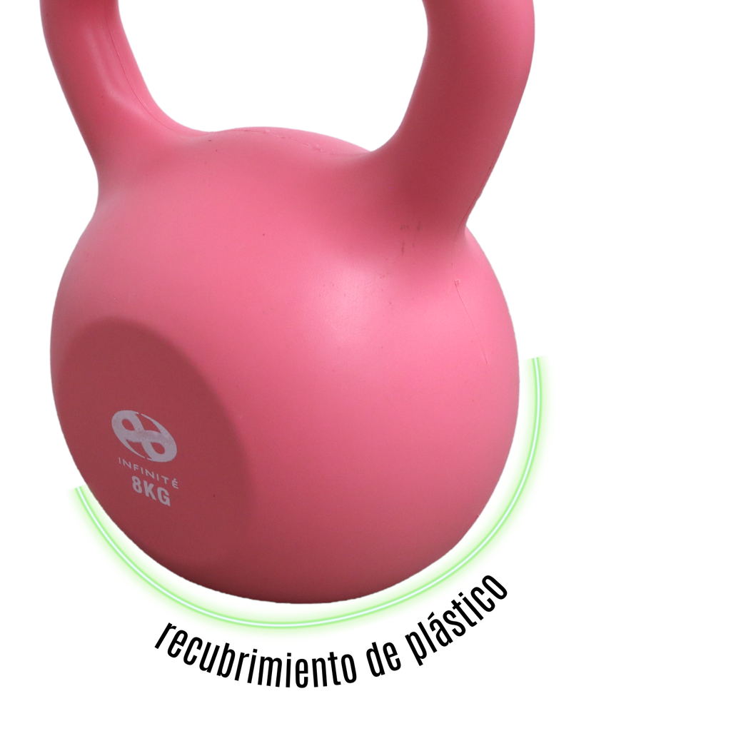 Infinité Pesa Rusa Plástica 8kg Kettlebell IF-PRP8K-P