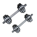 Infinité juego de mancuernas cromadas 15 kg IF-MC15