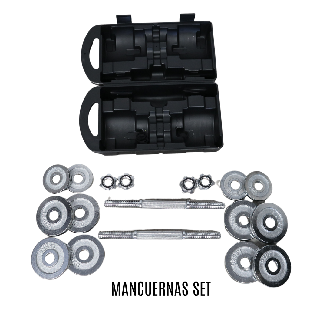 Infinité juego de mancuernas cromadas 15 kg IF-MC15