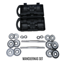Infinité juego de mancuernas cromadas 15 kg IF-MC15