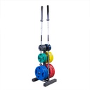 Body Solid Rack de Discos y Sujetador de barras Olímpicas BS-WT46