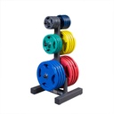 Body Solid Rack de Discos y Sujetador de barras Olímpicas BS-WT46