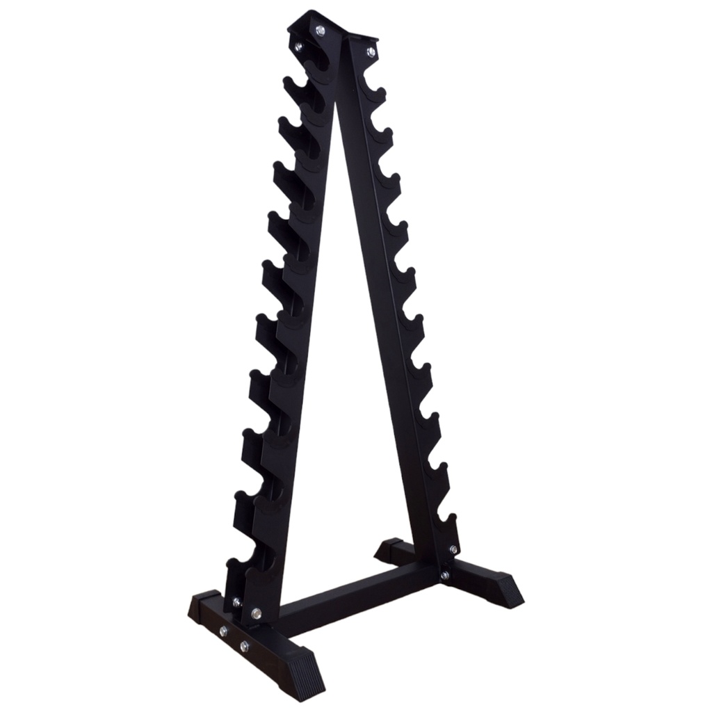 Soporte o Rack para mancuernas hexagonales y vinilicas-10 pares (1 a 10 Kg) BT-ER10