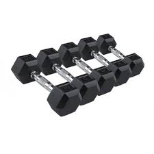 Lote de mancuernas Hexagonales de 2.5 a 30 kg (10 pares) BT-LOTE10-HEX