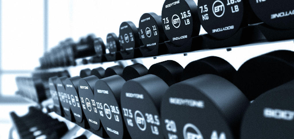 Lote de mancuernas de Uretano Set 2.5 - 30 KG (12 pares/pairs) BT-LOTE12P-MU