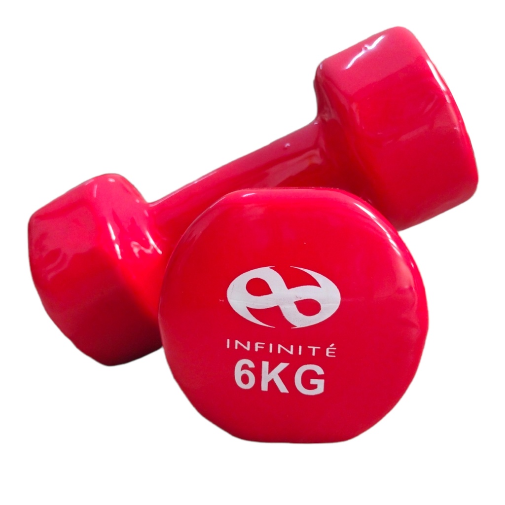 Infinité Par de Mancuernas Profesionales forro de Vinil 6kg IF-V6