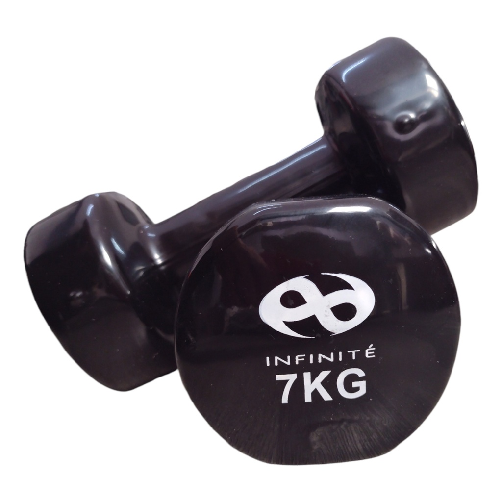 Infinité Par de Mancuernas Profesionales forro de Vinil 7kg IF-V7