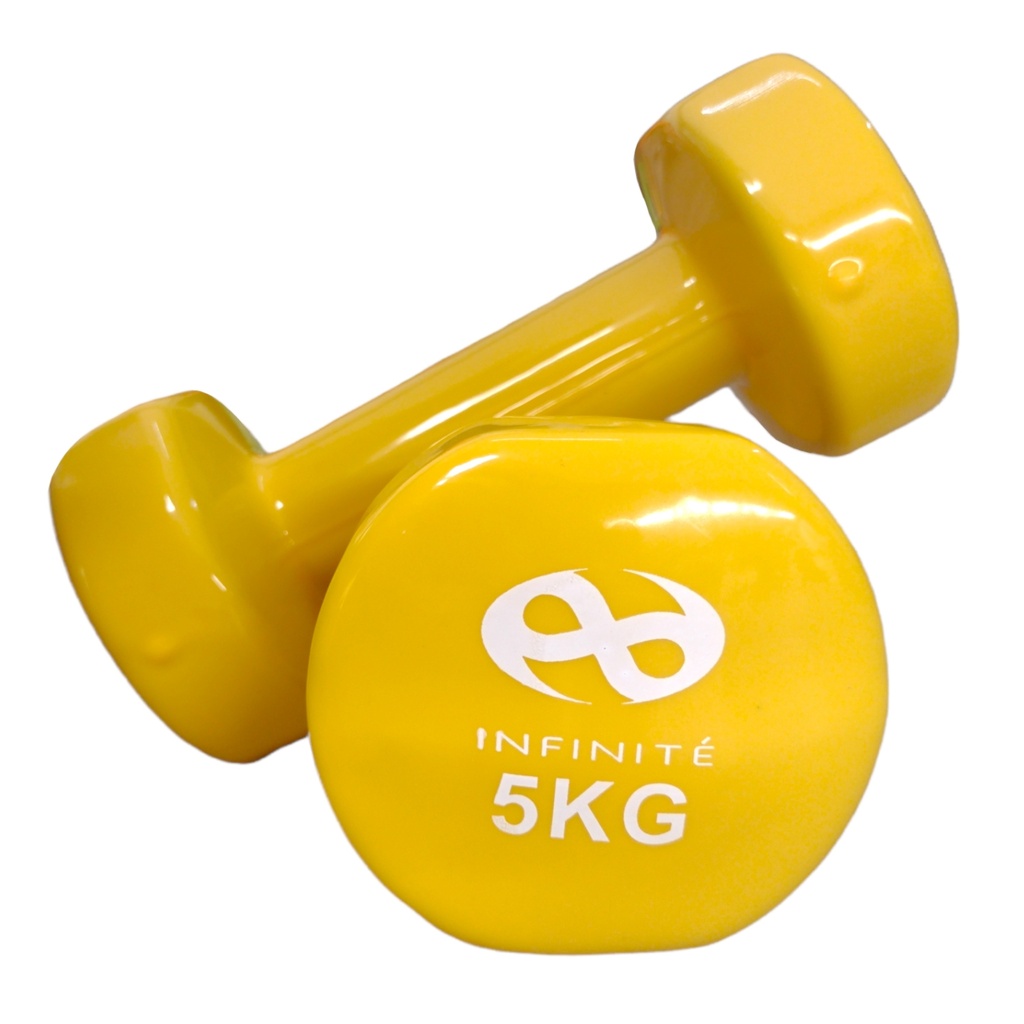 Infinité Par de Mancuernas Profesionales forro de Vinil 5kg IF-V5 *Liquidación*