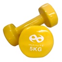 Infinité Par de Mancuernas Profesionales forro de Vinil 5kg IF-V5 *Liquidación*