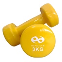 Infinité Par de Mancuernas Profesionales forro de Vinil 3kg IF-V3