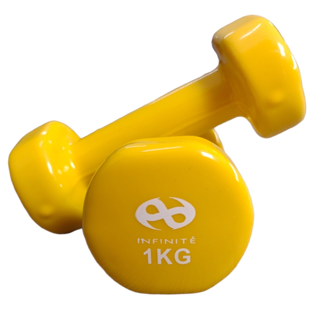 Infinité Par de Mancuernas Profesionales forro de Vinil 1kg IF-V1