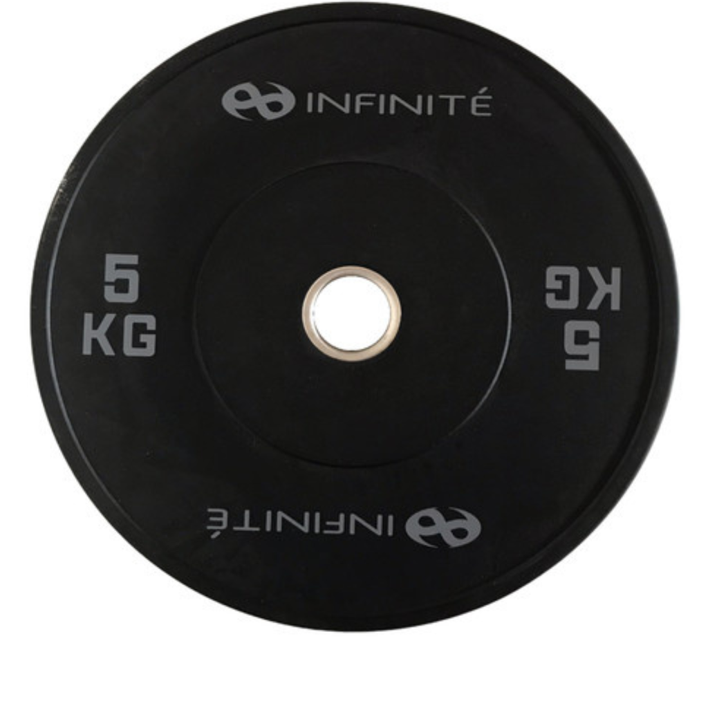 INFINITÉ BUMPER PROFESIONAL NEGRO 5 KG / BLACK BUMPER PLATE 5 KG