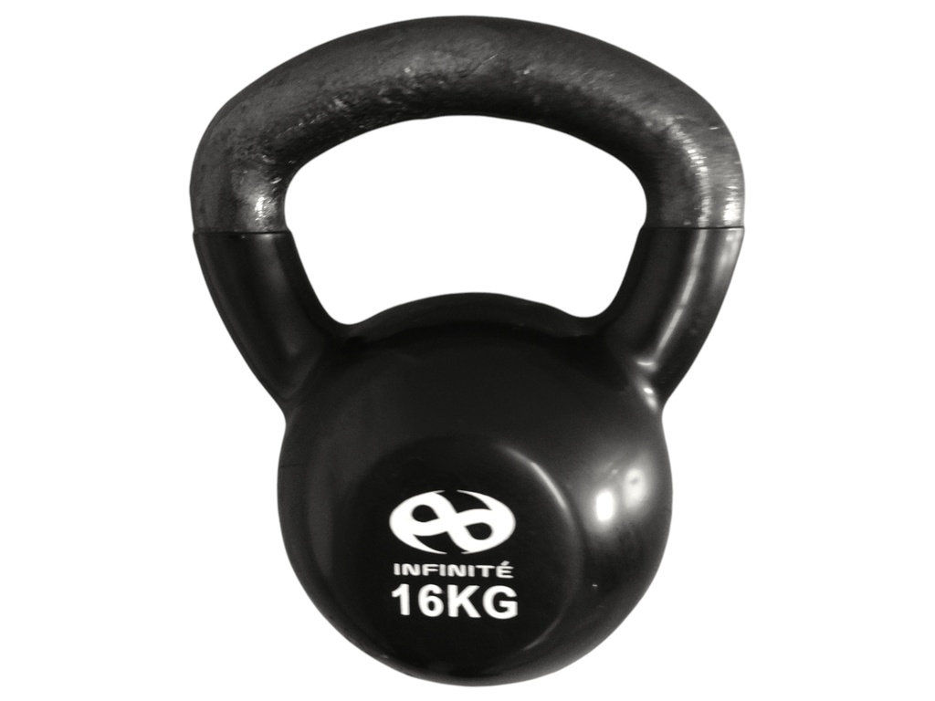 Infinité Pesa Rusa Kettlebell de Acero Cubierta de Vinil 16Kg (IF-K16)
