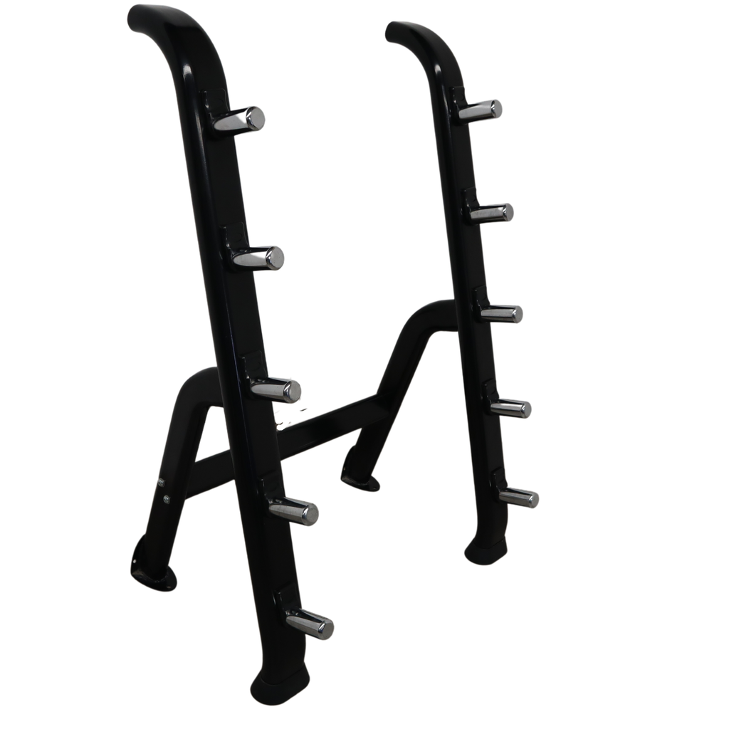 INFINITÉ Rack de Barras/ Soporte para barras (5 Barras) / Soporte para Barras Barbell Rack (No Incluye barras/Color Negro) IF-RB5B
