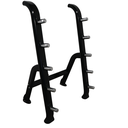 INFINITÉ Rack de Barras/ Soporte para barras (5 Barras) / Soporte para Barras Barbell Rack (No Incluye barras/Color Negro) IF-RB5B