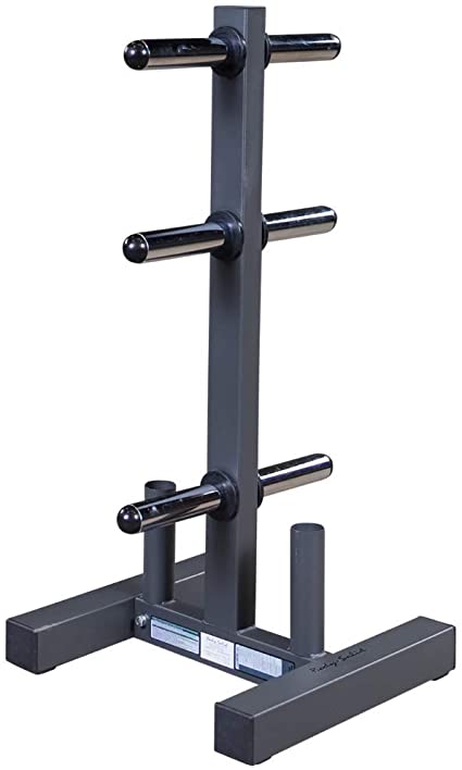 Body Solid Rack de Discos y Sujetador de barras Olímpicas BS-WT46