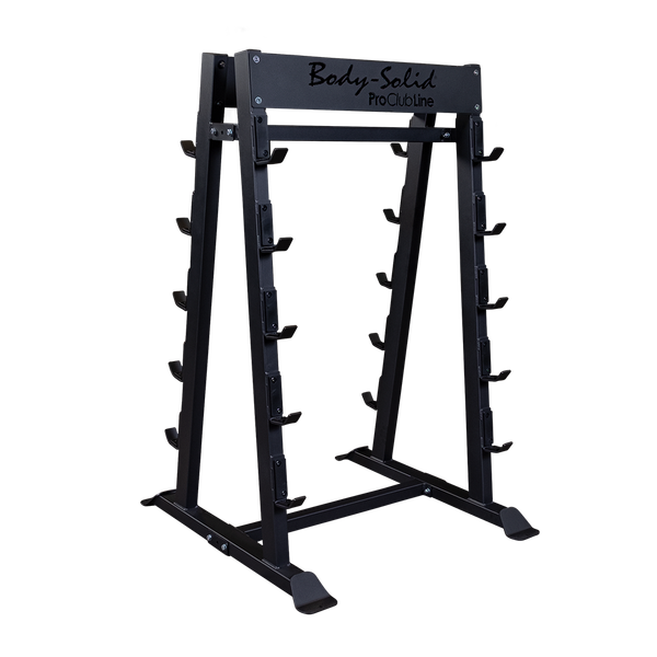 Body Solid Rack de barras/Soporte para barras de peso integrado BS-SBBR100