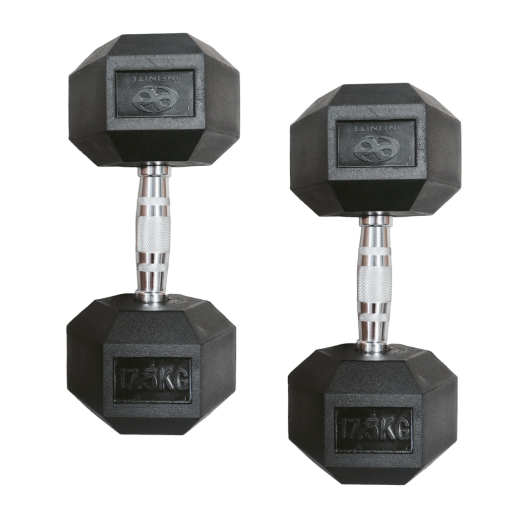 Infinité Par de Mancuernas Hexagonales 17.5 Kg IF-HK17.5