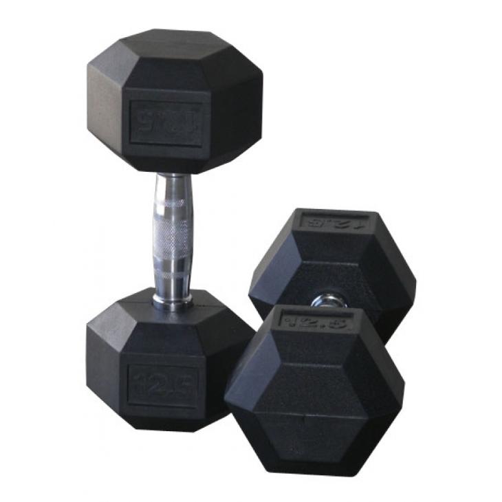 Infinité Mancuerna Hexagonal Goma de alta Resistencia Par 20 Libras IF-HL20