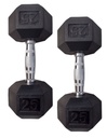 Infinité Mancuerna Hexagonal Goma de alta Resistencia Par 25 Lb	IF-HL25
