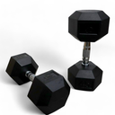 Infinité Mancuerna Hexagonal Goma de alta Resistencia Par 45 Libras IF-HL45