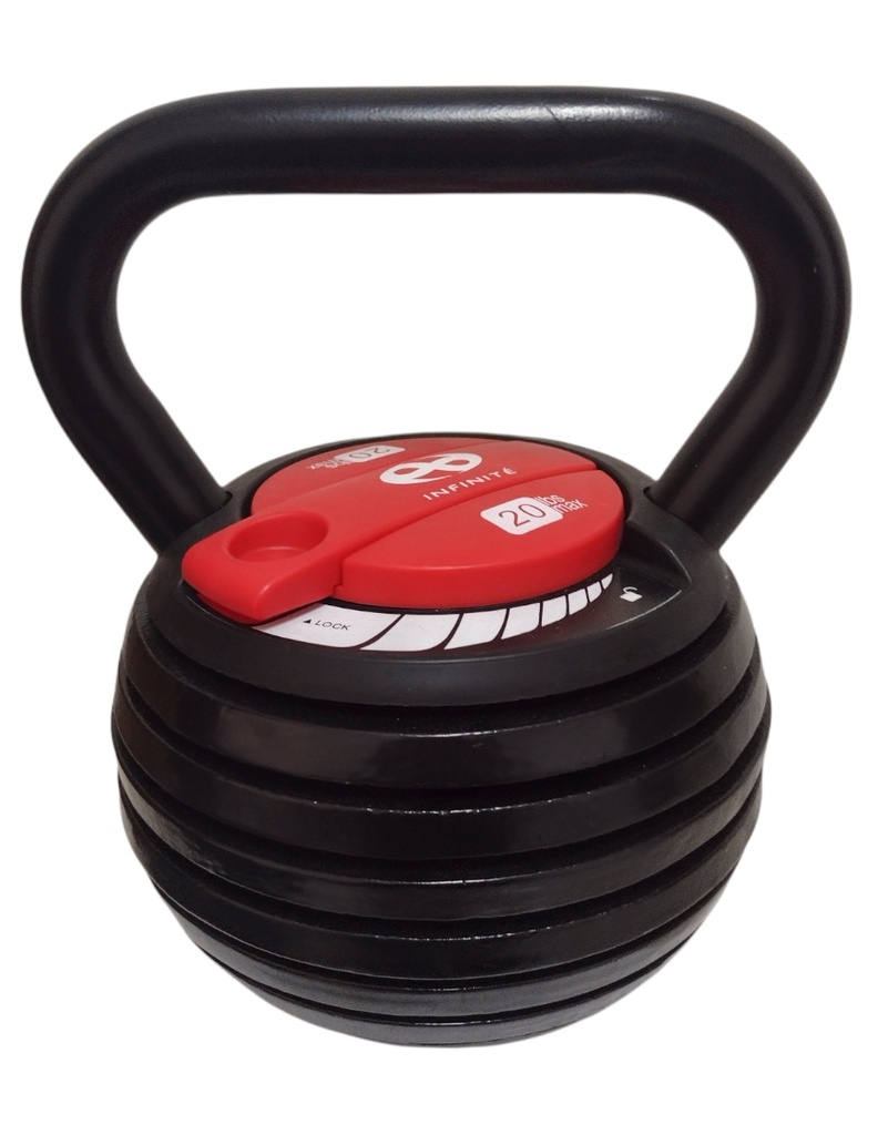 Infinité Pesa Rusa Ajustable / Kettlebell Ajustable 20LBS IF-KADJ