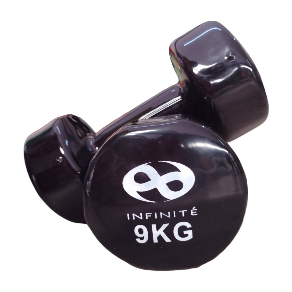 Infinité Par de Mancuernas Profesionales forro de Vinil 9kg IF-V9