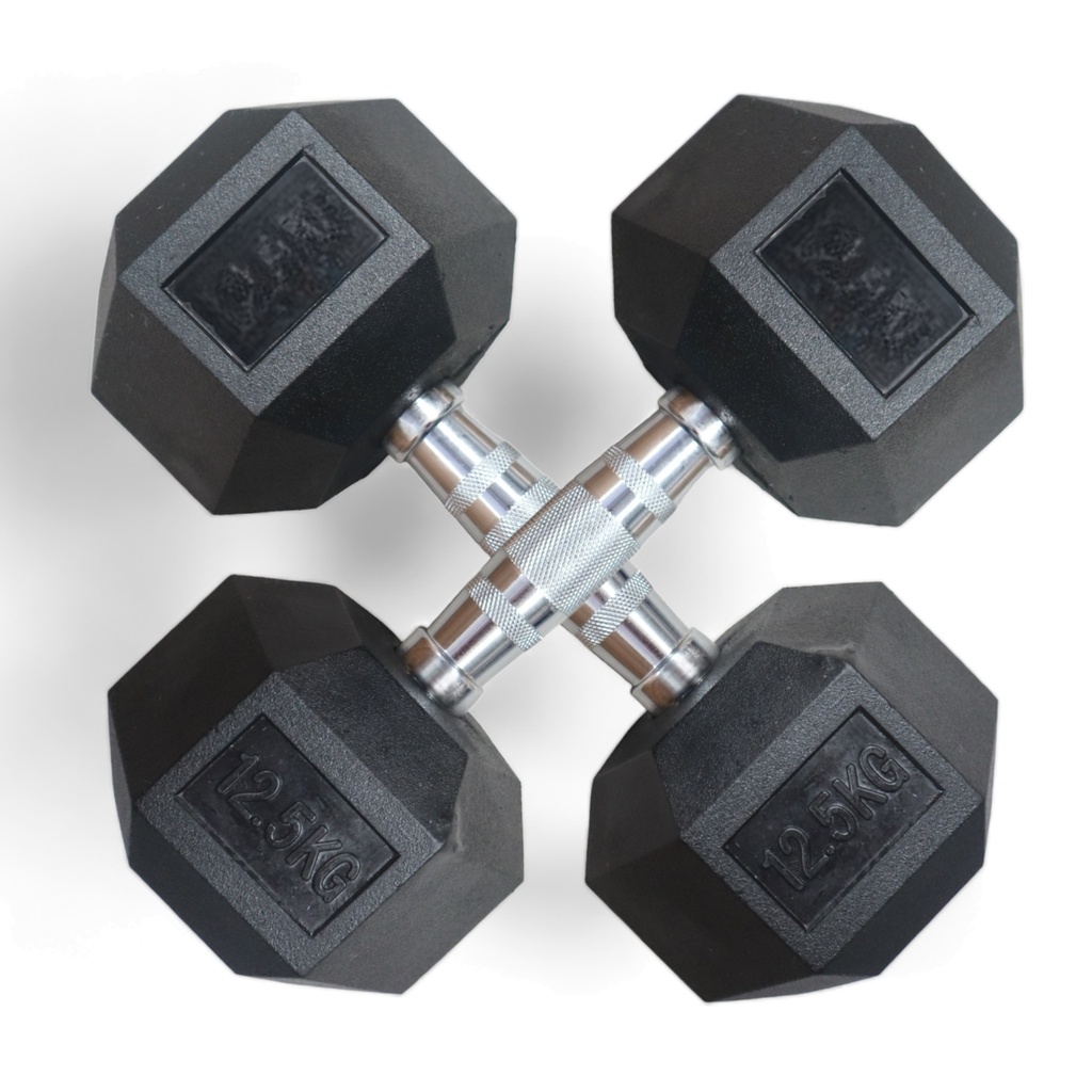 Infinité Mancuerna Hexagonal Goma de alta Resistencia Par 12.5 Libras IF-HL12.5