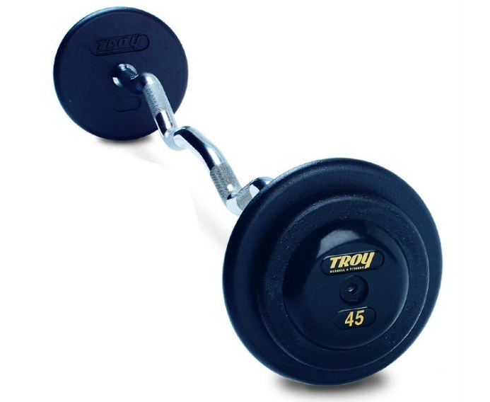 Troy Barbell set EZ curl 20-110 lbs (10 Barras curvas)