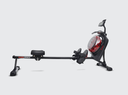 SUNNY HEALTH FITNESS MAQUINA DE REMO DE AGUA MAGNETICA INTELIGENTE DE DOBLE RESISTENCIA HYDRO + SF-RW522017BLK