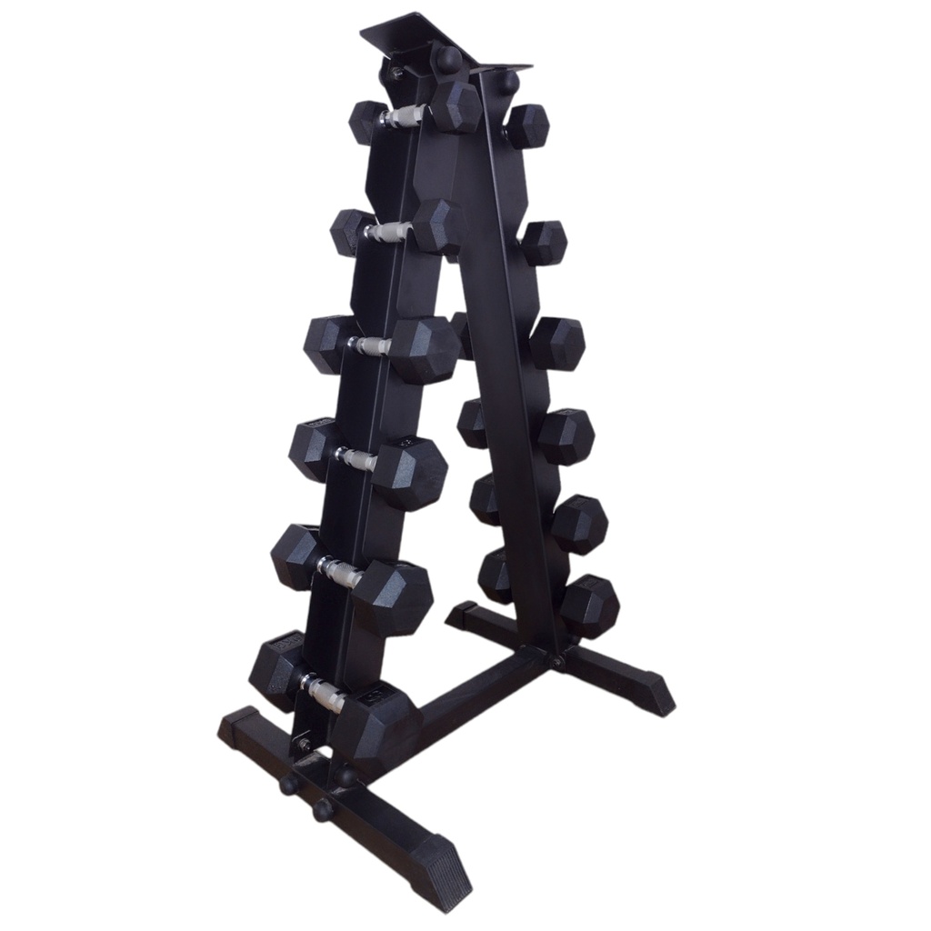 Set de 6 Pares de Mancuernas 5,7,8,10,12 y 15 Kg con Rack incluido IF-SET-M6