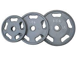 INTEK Disco gris // Gray 35 lb Steel Olympic Plate RSO-035