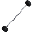 Infinité Barbell EZ Curl/Barra Curva/Barra Z peso integrado 25 Kg Línea económica IF-LEBC25