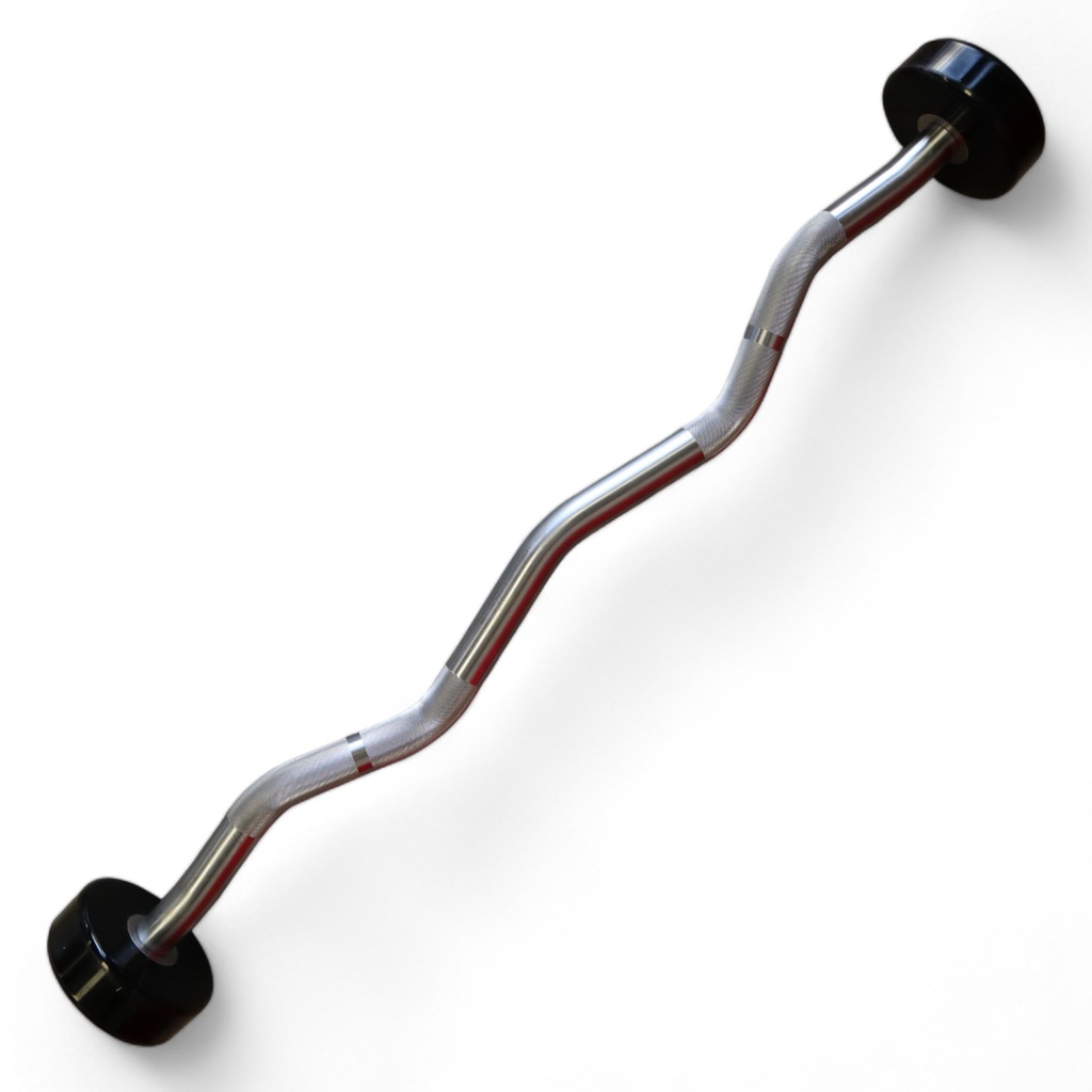 Infinité Barra Curva de uretano/Barra Z peso integrado 45 Kg IF-BCU45